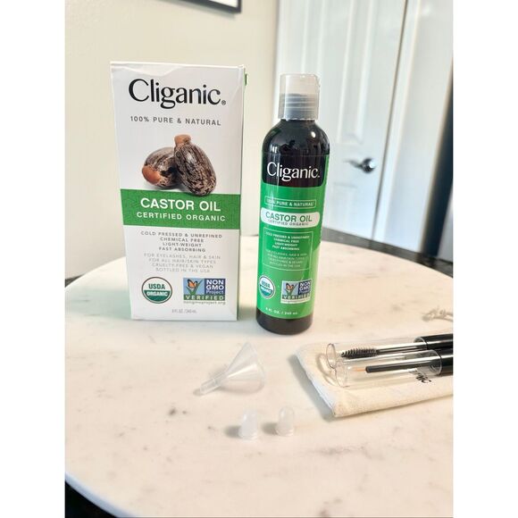 Cliganic - CASTOR OIL CERTIFIED ORGANIC - 8 fl oz - Picture 1 of 6